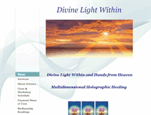 Tablet Screenshot of divinelightwithin.com